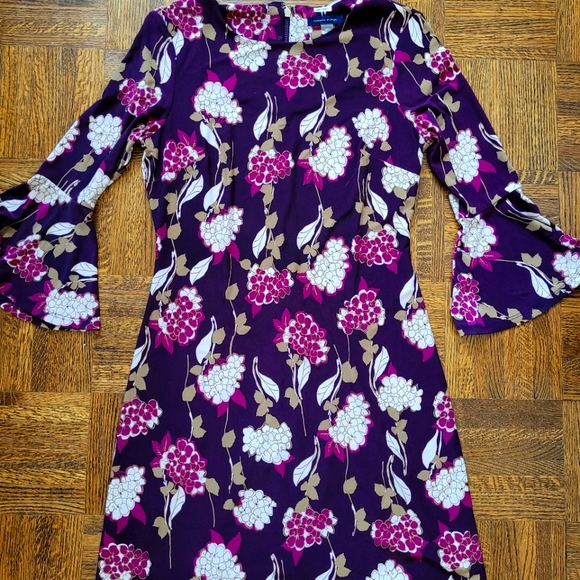 Tommy Hilfiger Bell-Sleeved Midi Dress - Picture 2 of 6